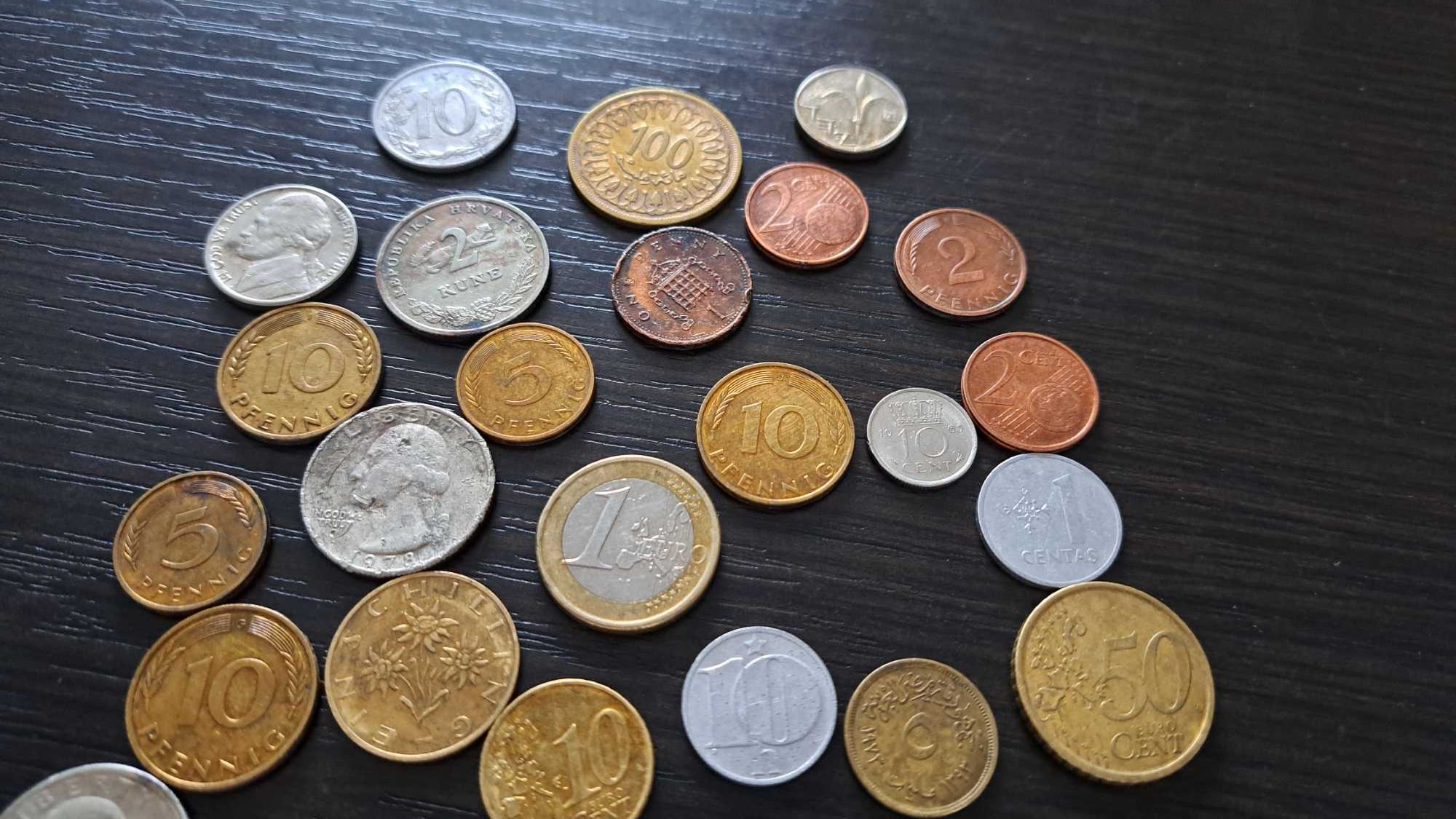 Monety z różnych krajów