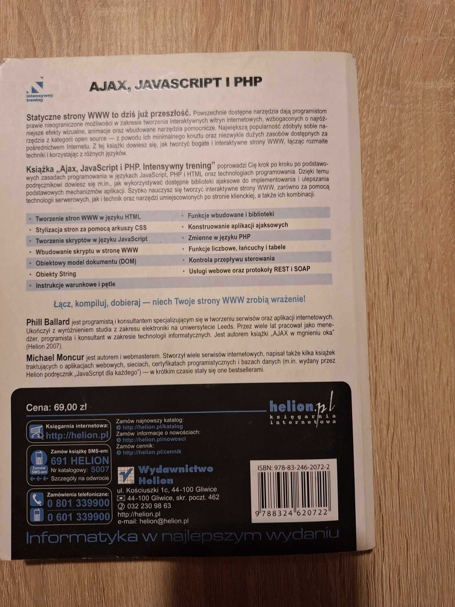 Książka "Ajax, Javascript i PHP. Intensywny trening"