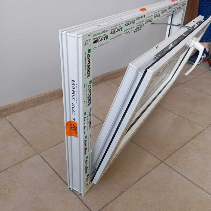 Okno PCV szyba podwójna otwierane/uchylne domek holenderski angielski