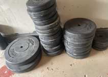 Domowa Siłownia obciążenie 190kg, Ławeczka, Gryf Prosty, stan BDB