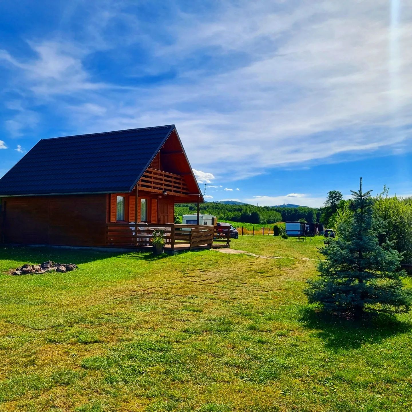 Domek w górach nad stawami darmowe wędkowanie