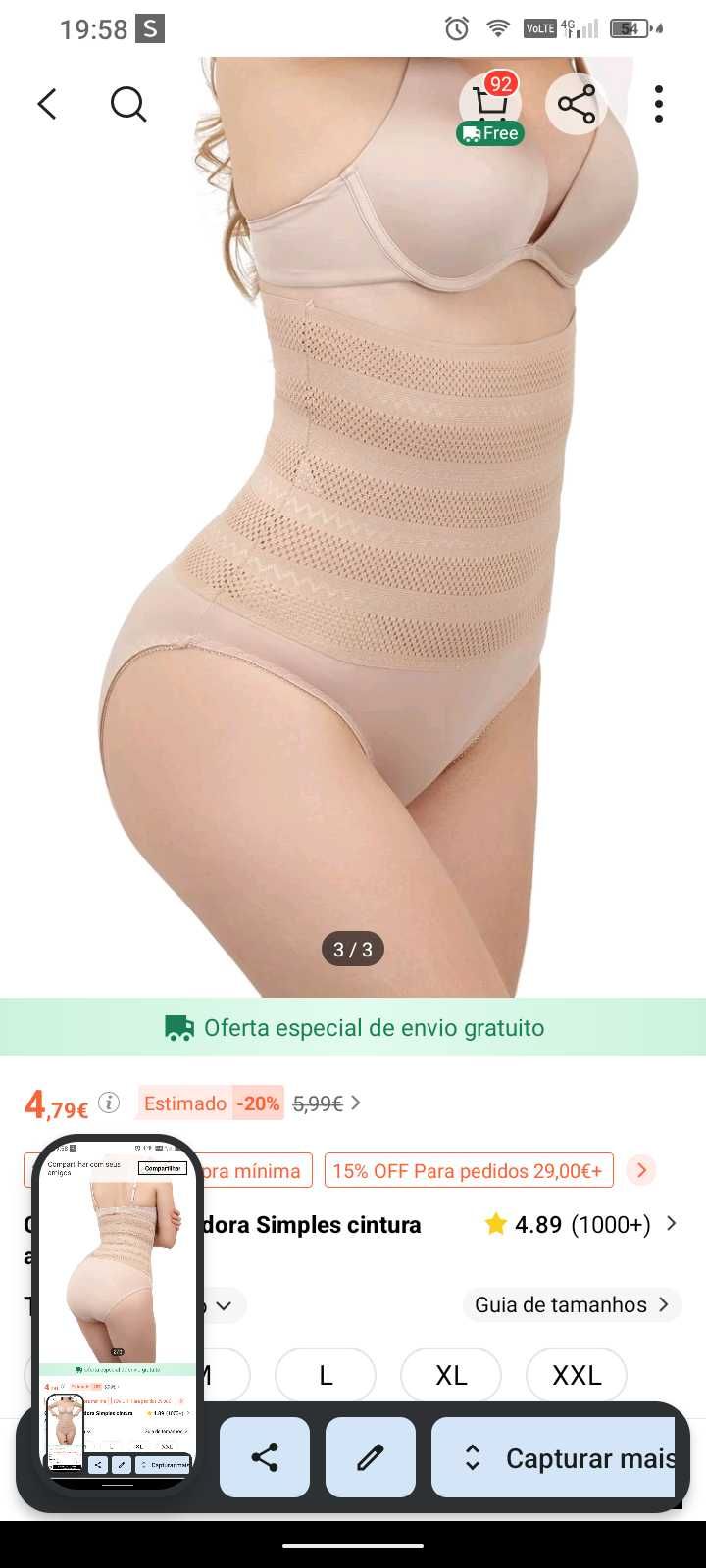 Vendo cintas modelagem de corpo