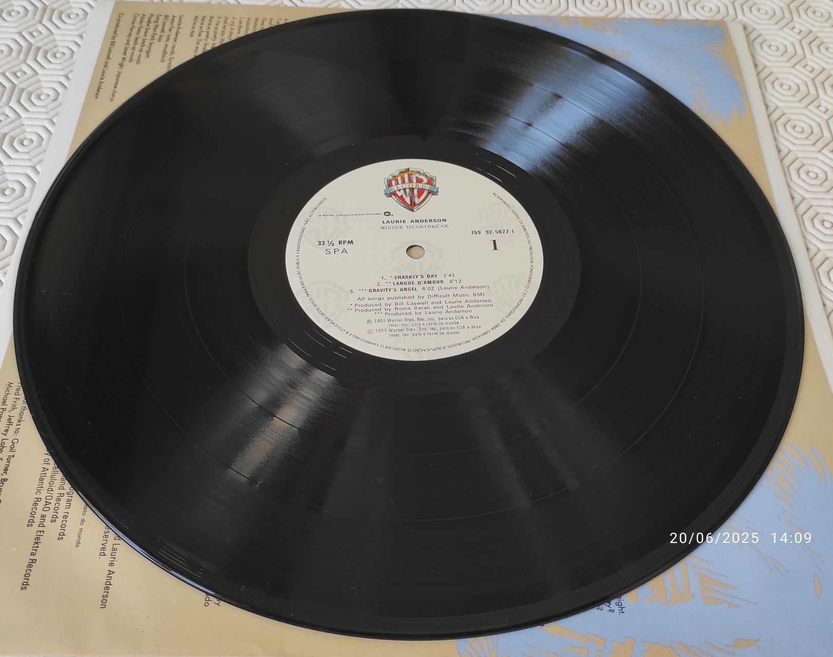 Lauria Anderson - Mister Heartbreak LP