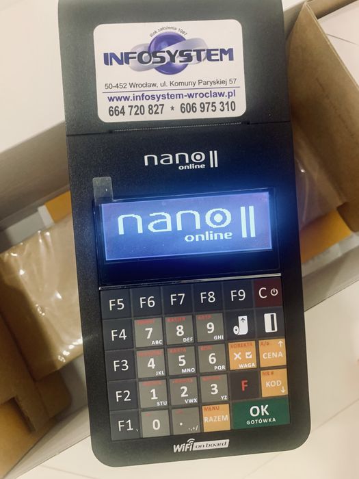 Używana kasa fiskalna Novitus NANO II WiFi – wyrejestrowana, FVAT