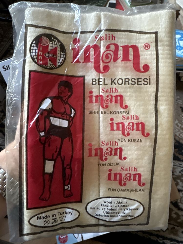 Nowy pas ortopedyczny Salih İnan – Turecki, wełniany