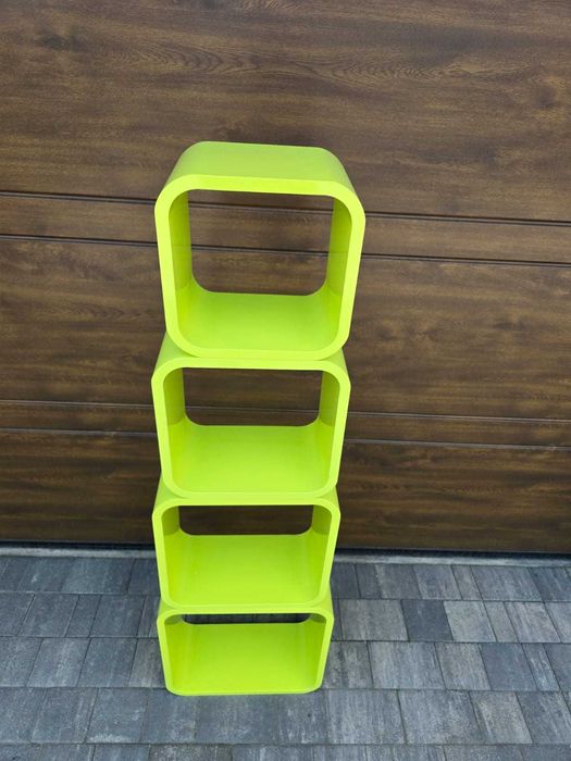 Półki Półka Wiszące Na Ścianę Design Komplet 4 sztuki