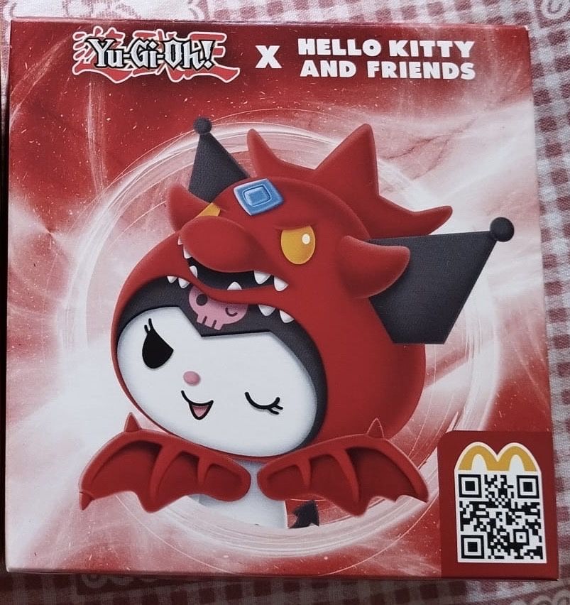 Brinquedo Mc Donald's Hello Kitty x YU-GI-OH!- Kuromi