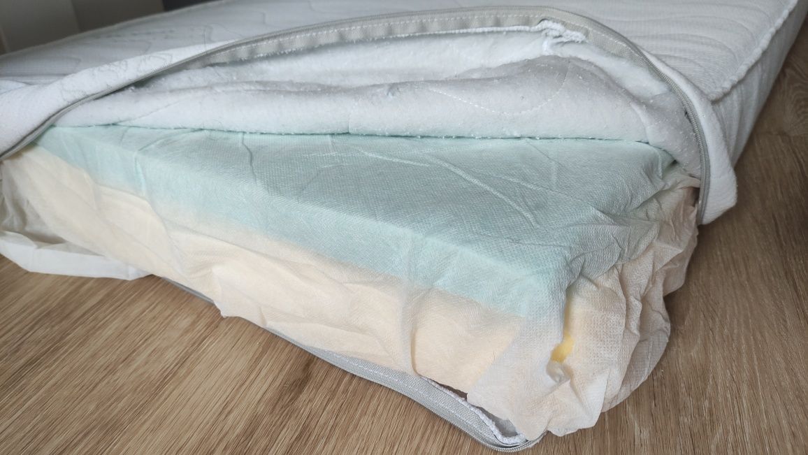 Materac dziecięcy 120x60 Havea Baby Max + 2 ochraniacze + 2 prześciera
