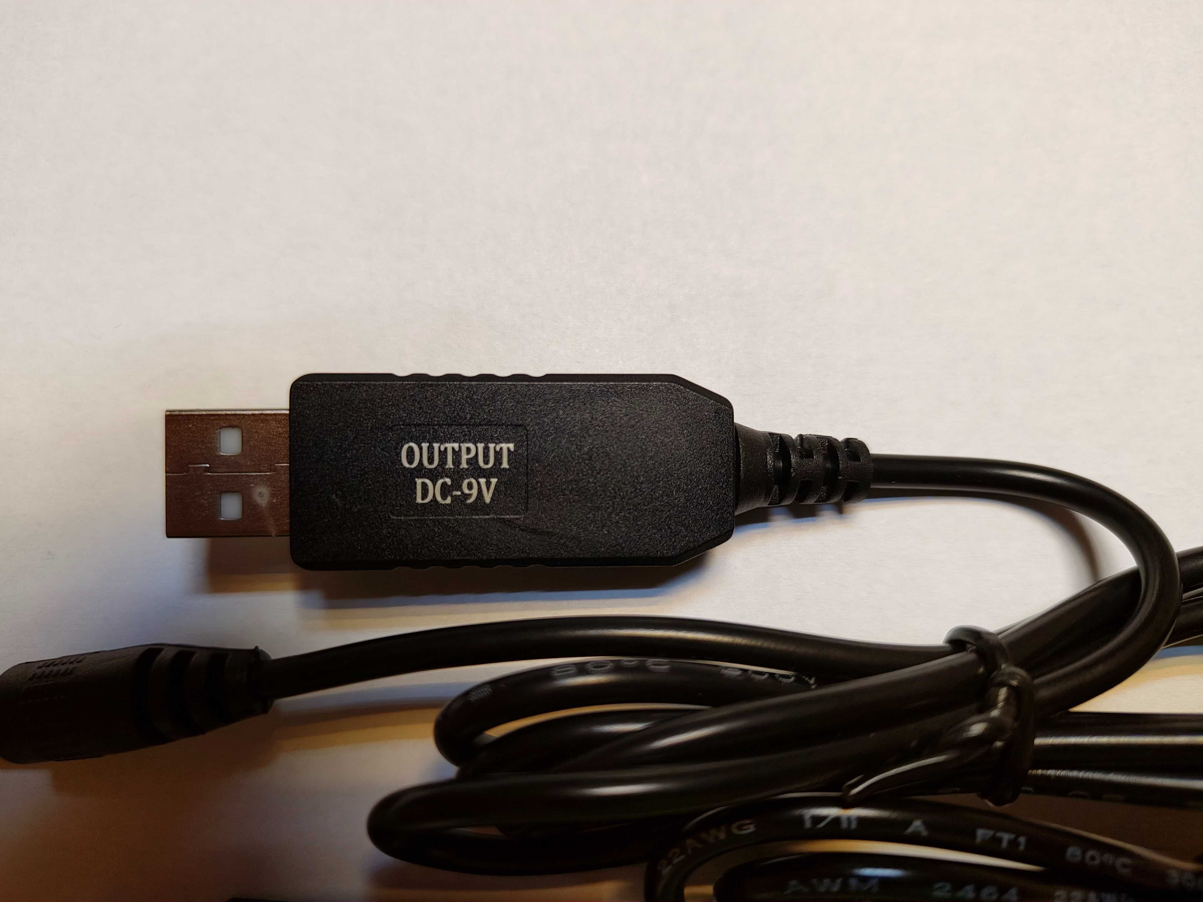 Кабель питания 12V и 9V для Wi-Fi роутера от павербанка.