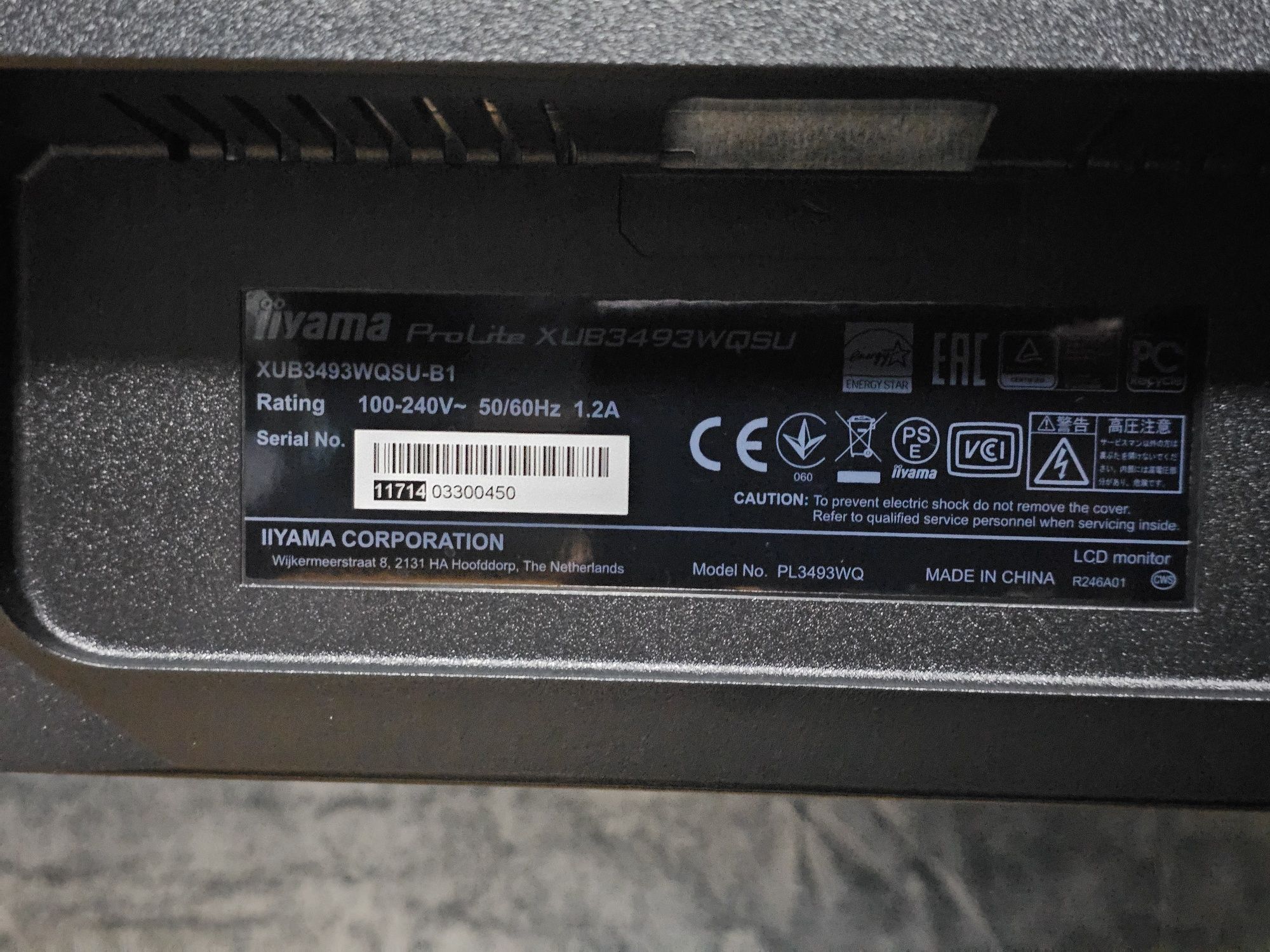 Monitor IIYAMA ProLite 34'' IPS 4ms 3440x1440px
