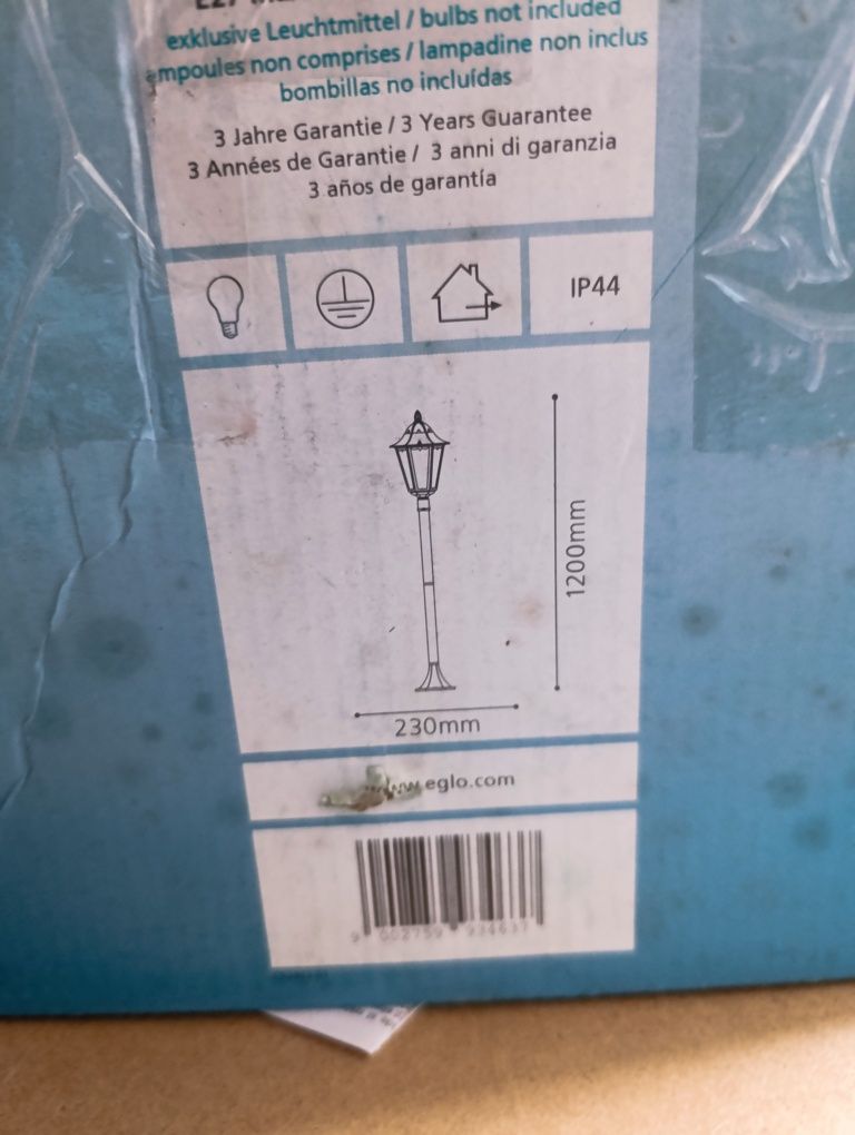 Lampa stojąca ogrodowa nowa -50% cena