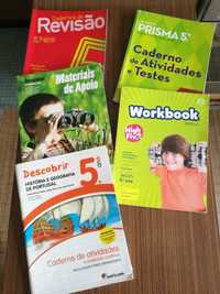 Conjunto de 7 livros do 5° Ano exercícios par venda pel melhor propost