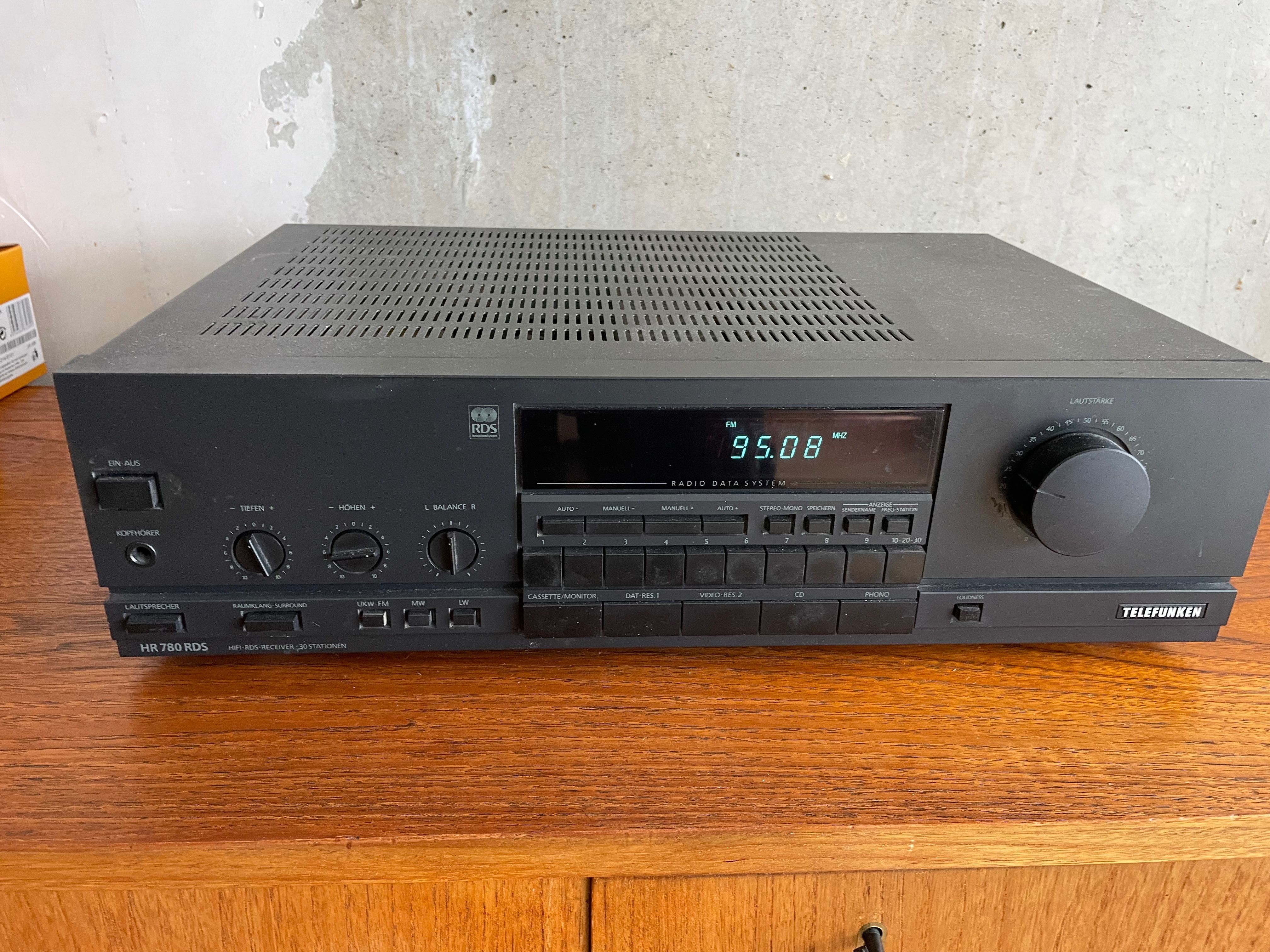 Telefunken HR 780 RDS AM LW Odbiornik stereo FM 2x70W