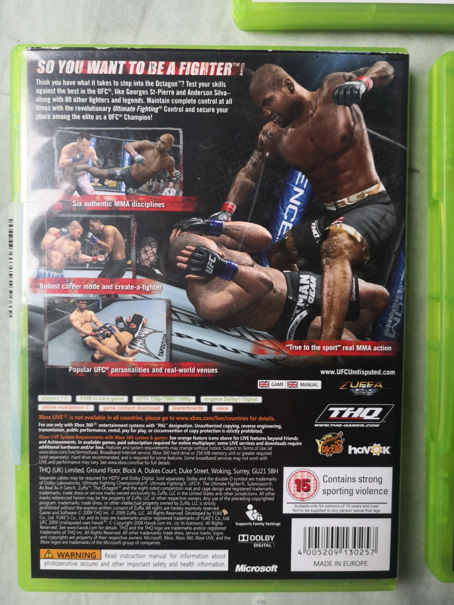 3 x gra xbox 360: Street Homecourt, UFC 2009, PES 2012