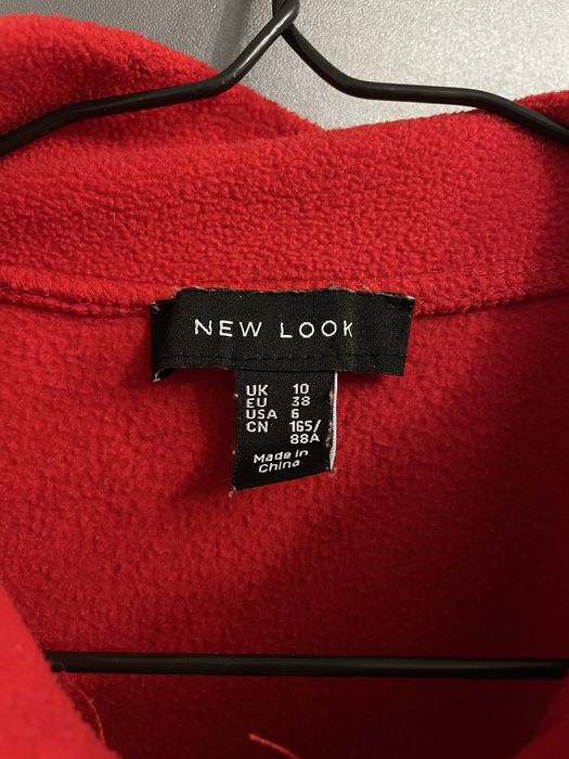 Червона вкорочена флісова кофта(фліска)