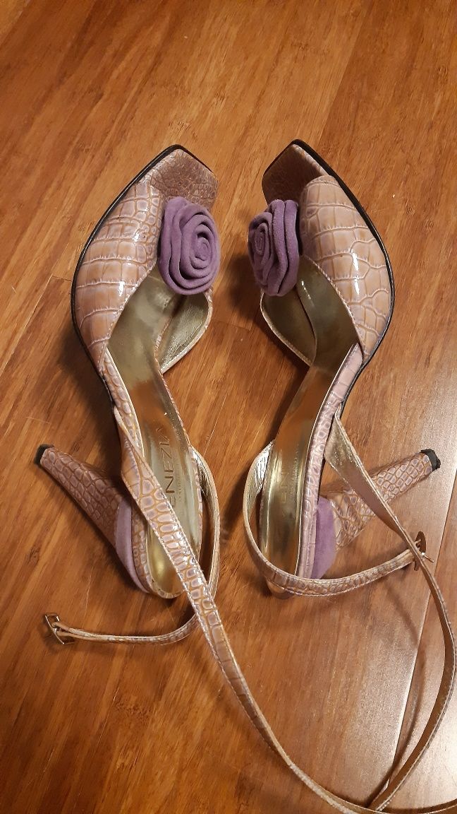 Szpilki/ sandały Venezia r.37 skóra,  buty ślubne