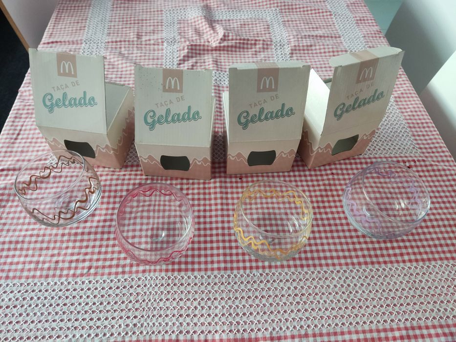 Taças de gelado mcdonalds