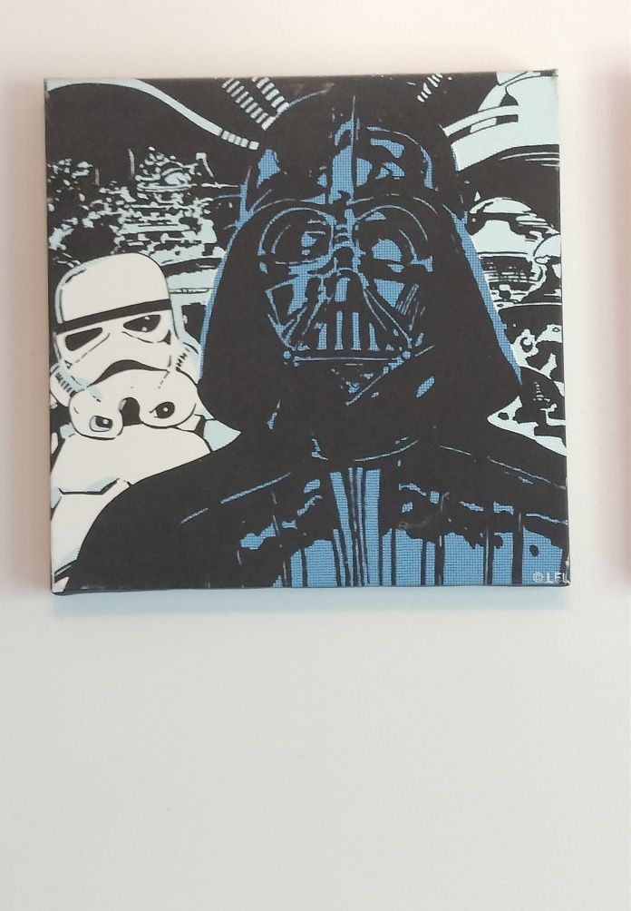 Plakat Gwiezdne Wojny Yoda Darth Vader Chewbacca