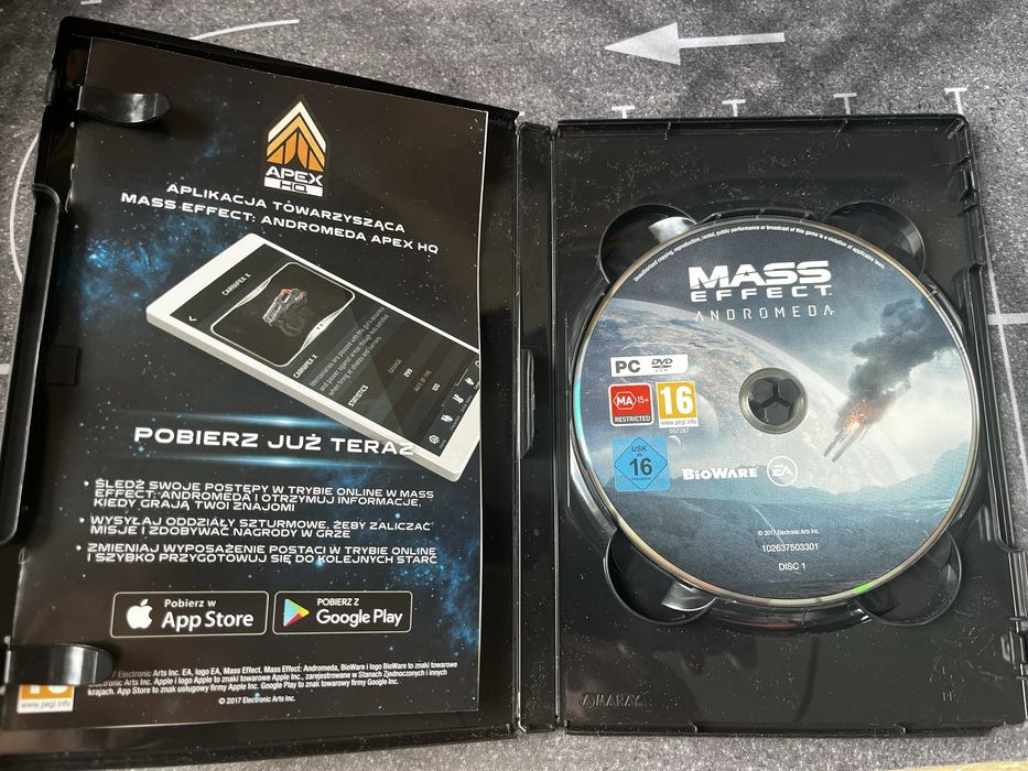 Kolekcja Mass Effect 1 Rozszerzona, 2, 3 Kolekcjonerska, Andromeda PL