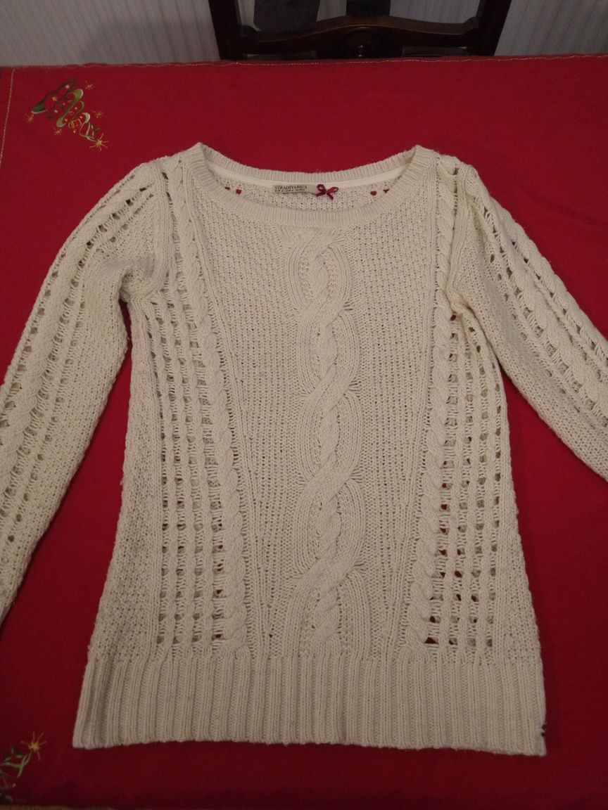 Sweter Stradivarius ażurowy