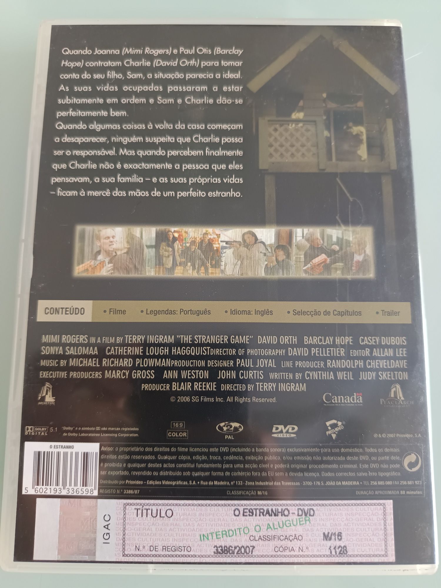 DVD o estranho .