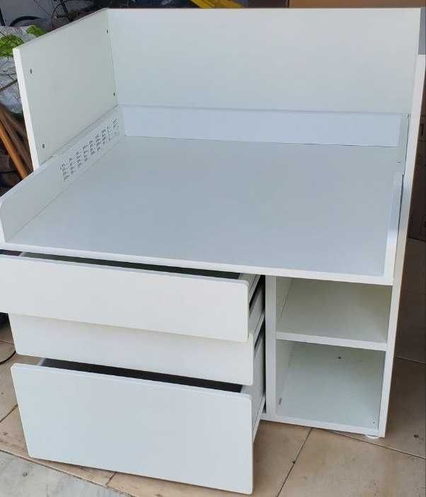 Comoda trocador ikea cor branco 3 gavetas