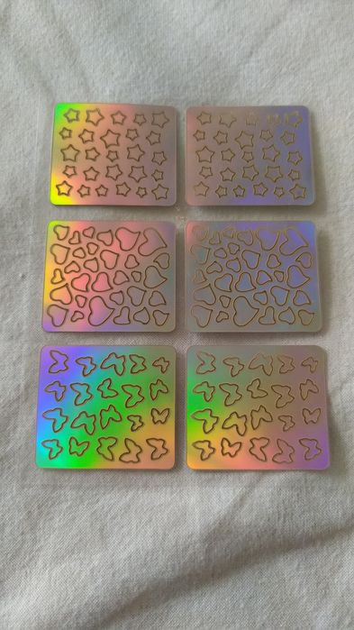 Szablony do malowania paznokci 8 sztuk