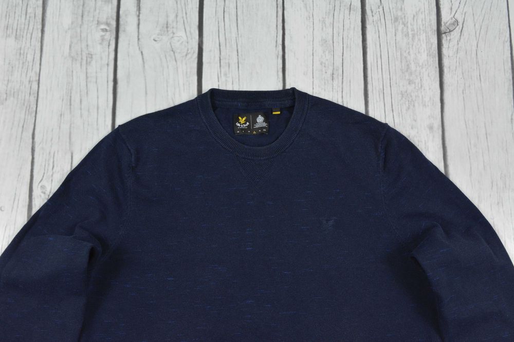 Lyle & Scott KN460V Regular Fit Męskie Sweter Crewneck Rozmiar L
