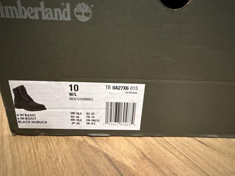 Buty męskie Timberland 6 czarne