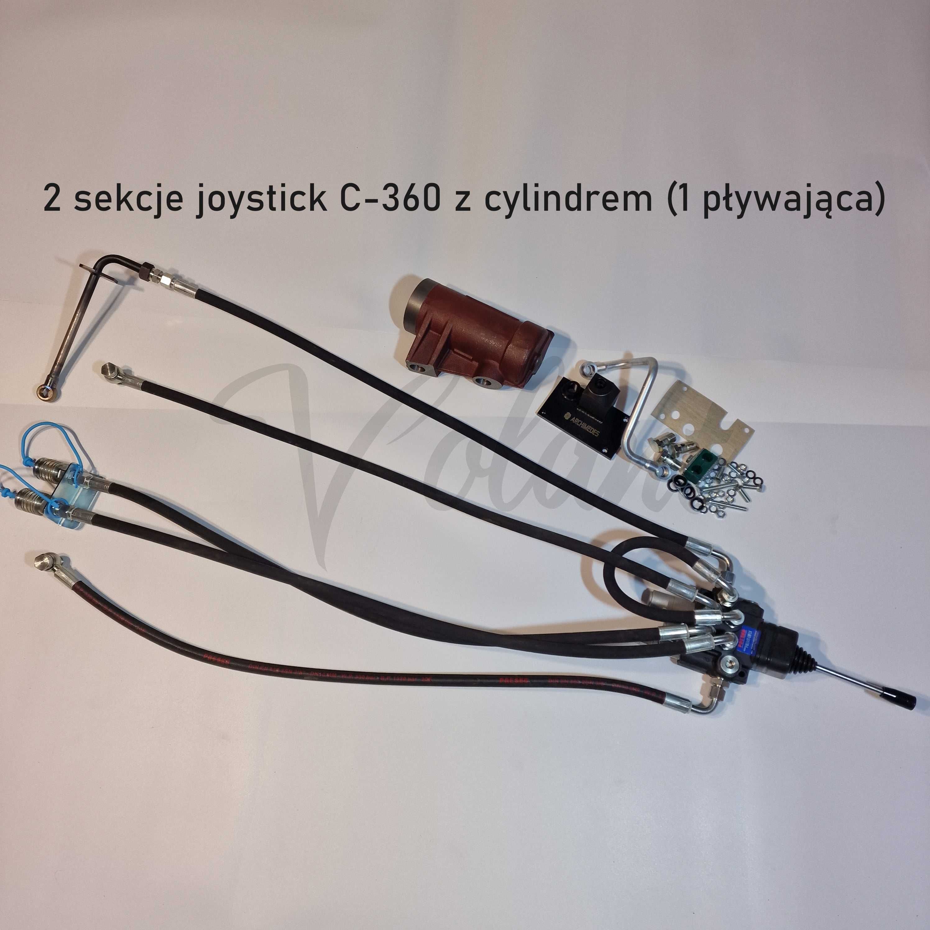 Rozdzielacz 2 Sekcyjny C-360 Zewnętrzny Hydrauliczny Pływak Joystick