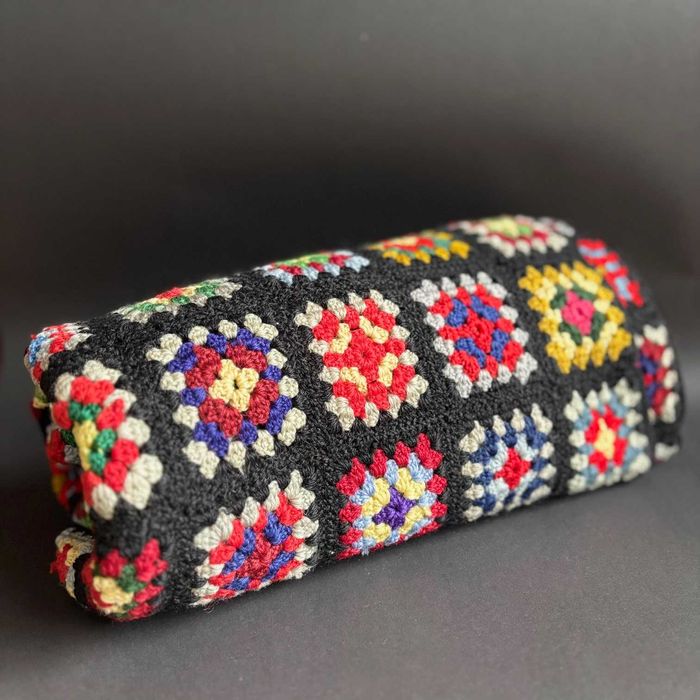 Koc narzuta handmade patchwork Granny squares