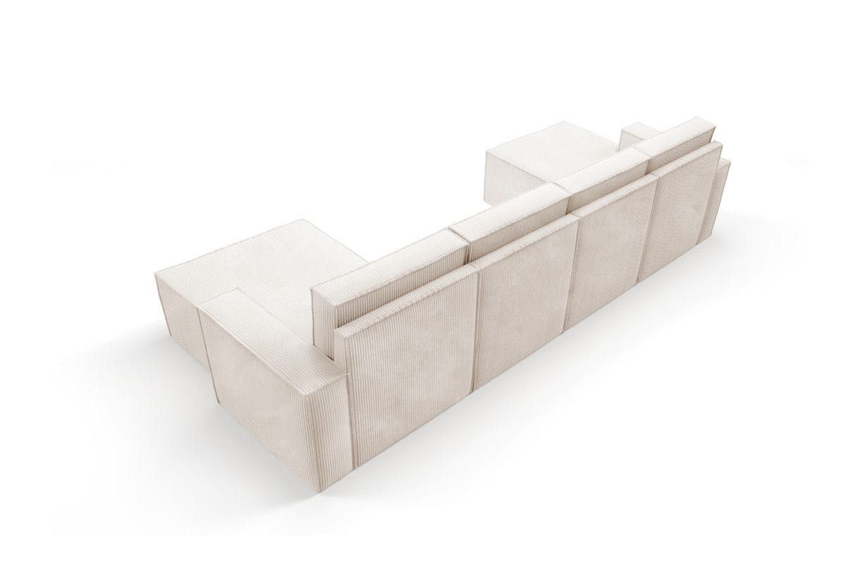 Modułowa Sofa Narożna PORTO – Welurowa Tkanina + Dostawa Gratis