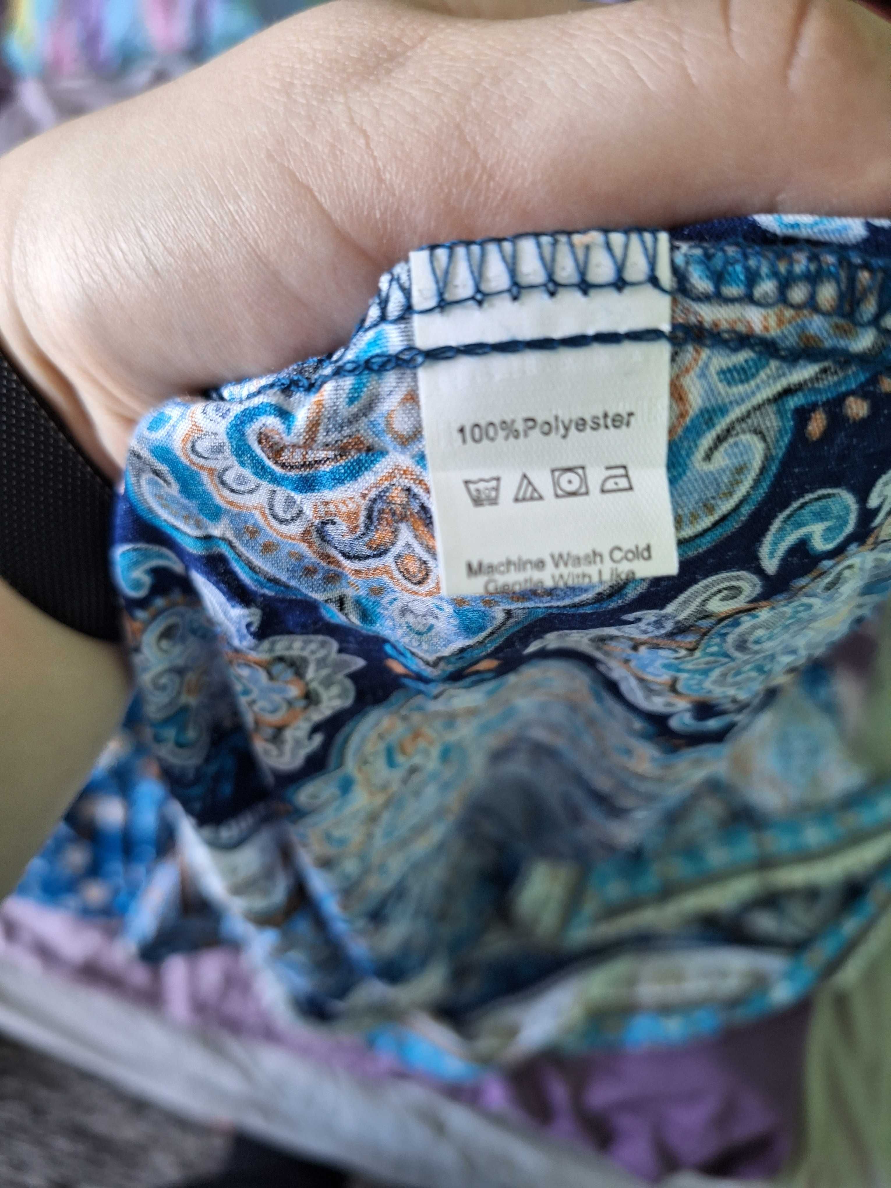 Sukienka plus size niebieska na lato