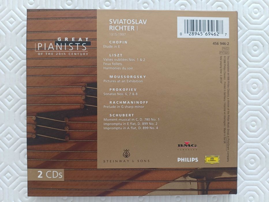 CD duplo – Great Pianists of the 20th century - Sviatoslav Richer