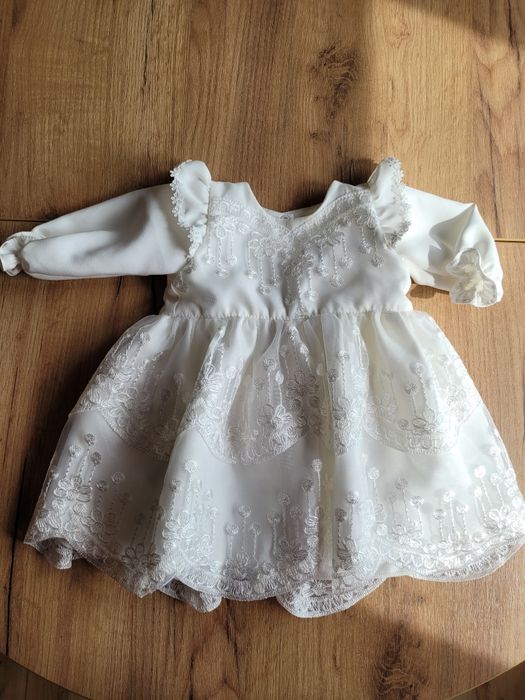 Sukienka na chrzest r.68 księżniczka