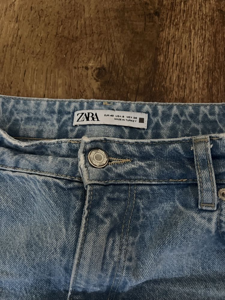 Zara straight fit прямые джинсы зара