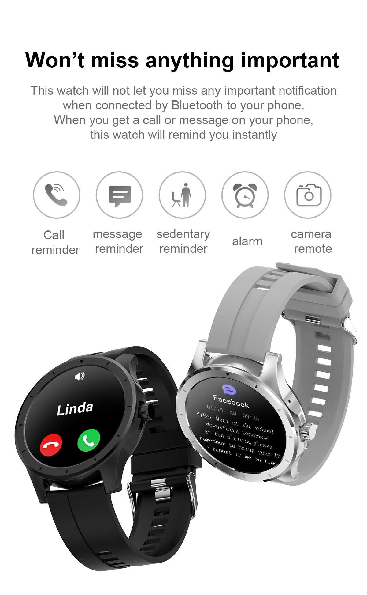 SMARTWATCH MĘSKI do Samsung Iphone  Huawei Xiaomi