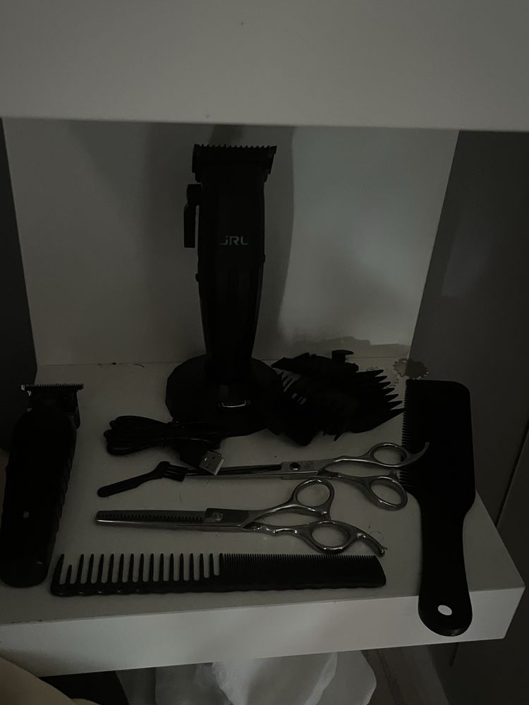 Zestaw do barberingu JRL ONYX maszynka do strzyżenia, trymer Kemei
