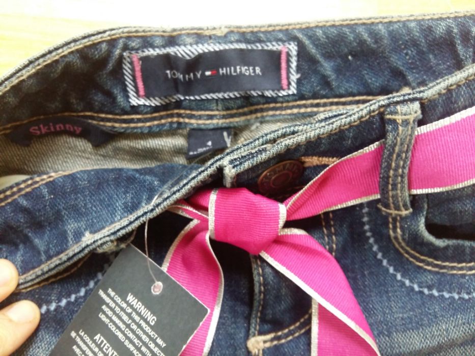 Nowe Jeansy Tommy Hilfiger dziewczynka 4 lata  110 cm