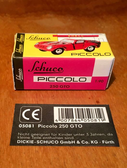 FERRARI 250 GTO - Schuco piccolo - escala 1/90 - anos 90