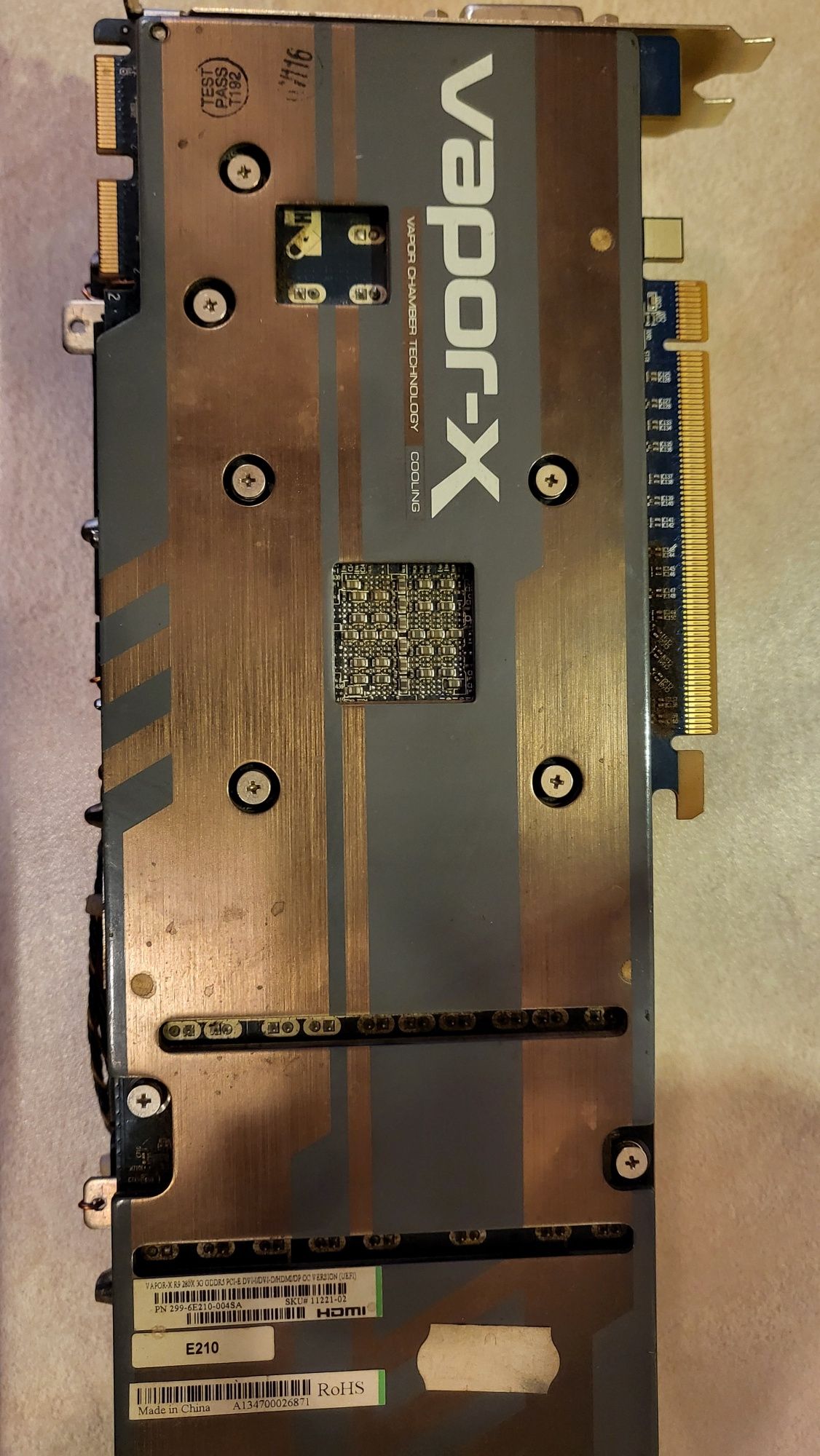 karta graficzna sapphire radeon vapor-x r9 280x 3gb HDMI + pudełko
