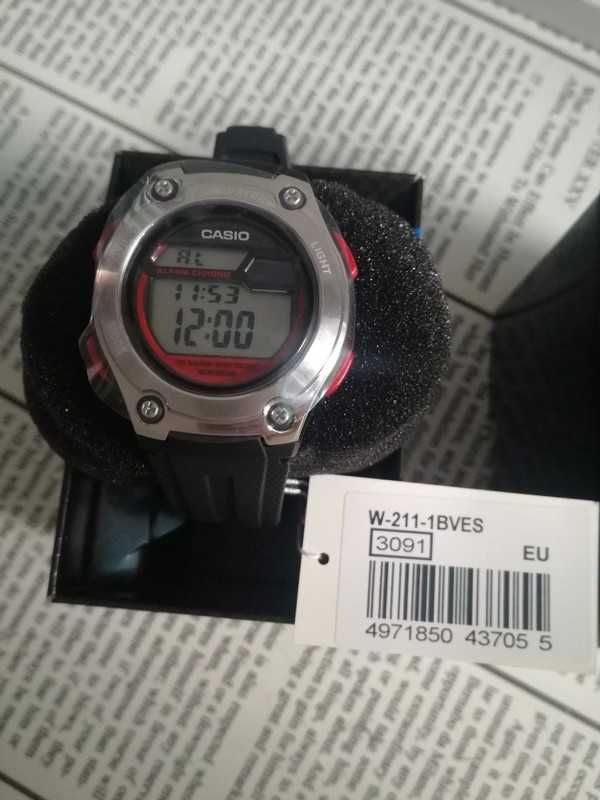 Nowy Oryginalny zegarek Casio model W-211-1BVES
