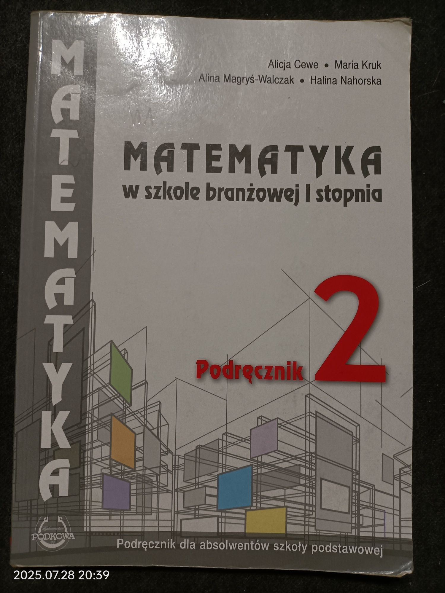 Matematyka w szkole branżowej I stopnia – Podręcznik 2