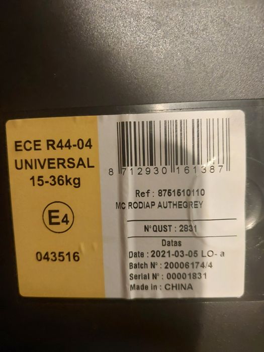 Fotelik maxi cosi 15kg do 36kg