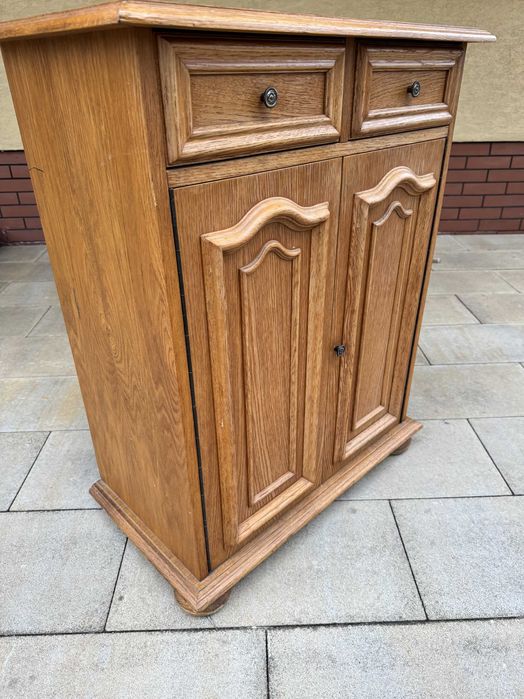 szafka na buty kolor dąb rustykalny płytka wąska przedpokój komoda