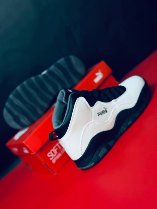 Зимние кожаные кросовки Пума / зимові кросівки Puma / крсавки Пума