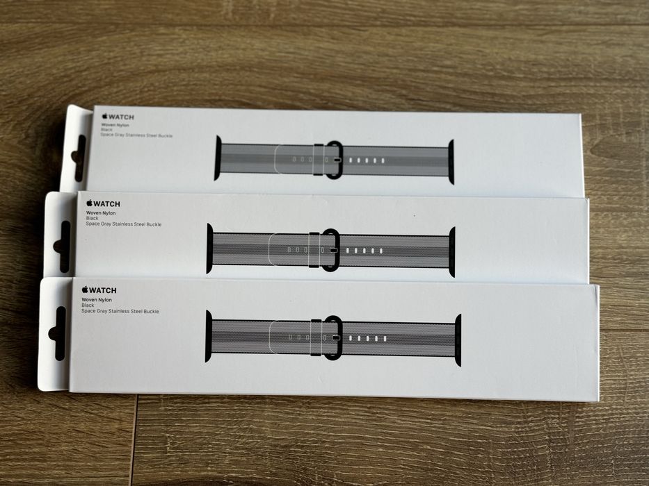 Новий Оригінальний Ремінець Apple Watch 38 40 41 42 Woven Black