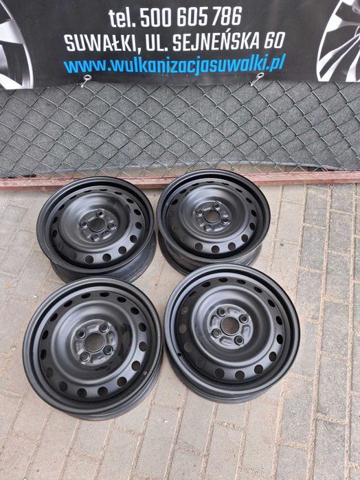 4x felgi stalowe 15 4x100 Toyota Yaris Aygo Hyundai i10 i20 Kia Rio