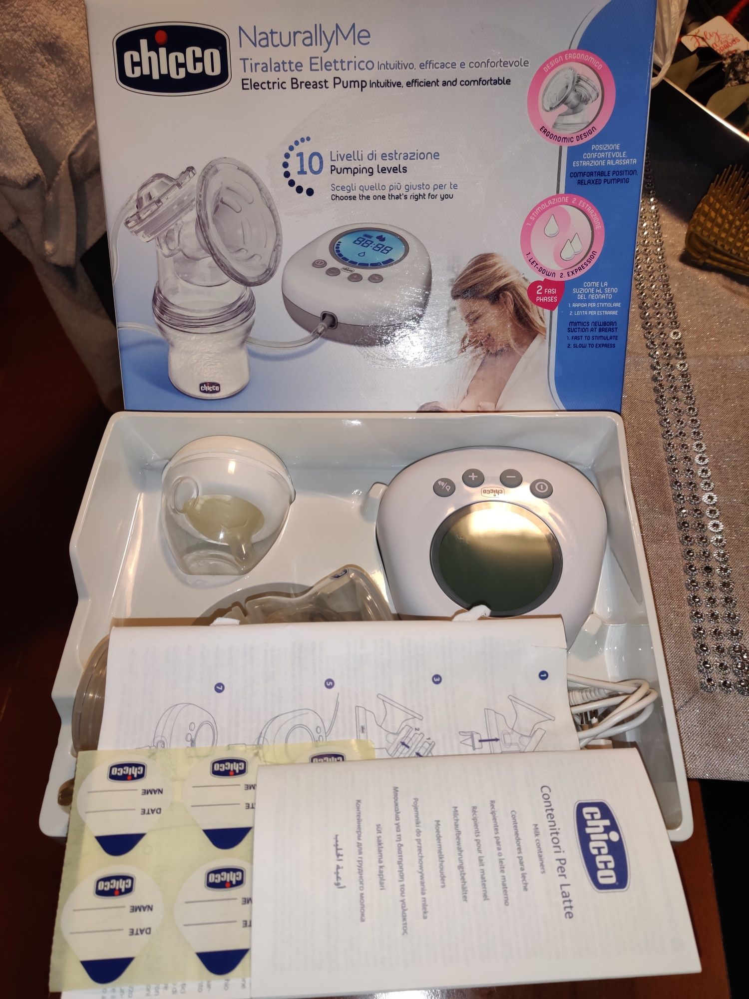 Bomba Elétrica Leite Chicco como Nova