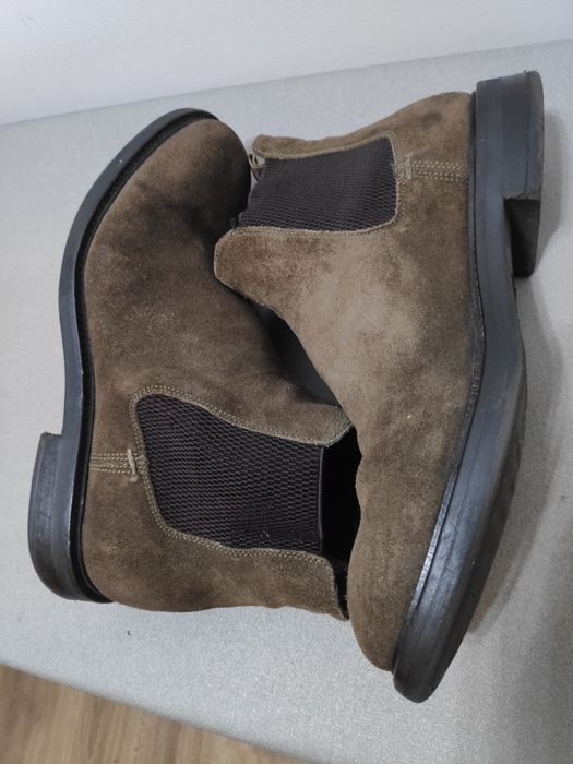 Botas homem camurça castanha n°42